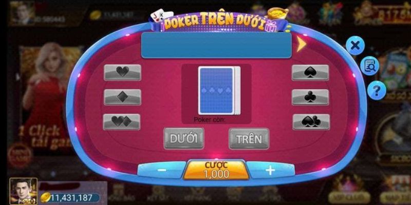 Luật chơi mini game trên dưới tại nhà cái Win79