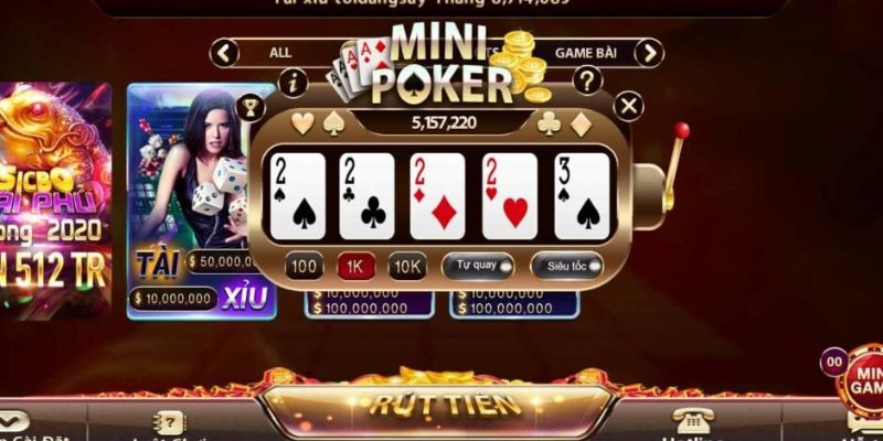 Các ký hiệu phổ biến khi chơi Mini Poker tại Win79